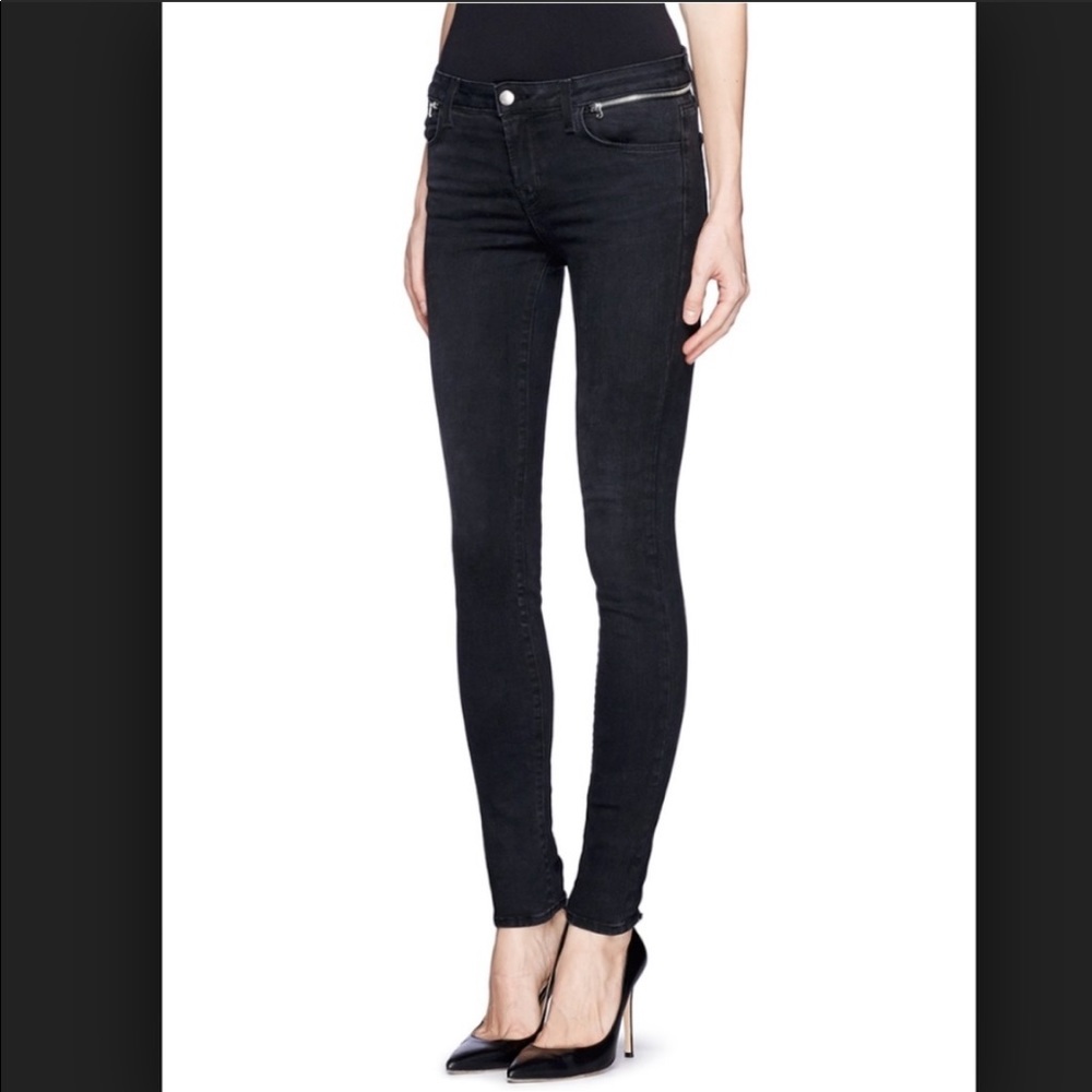 J Brand Leah skinny zip- waist jeans | 27